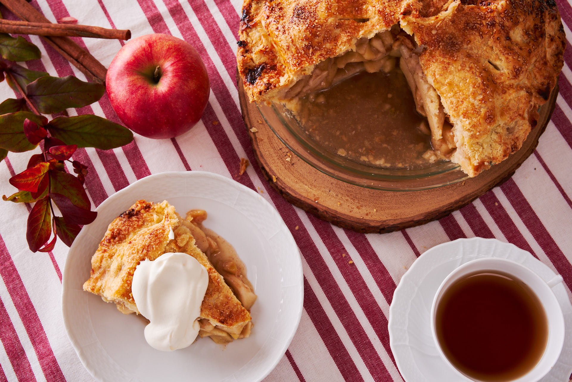 This recipe makes the best apple pie ever, with a flaky all-butter crust overstuffed with sweet autumn apples.