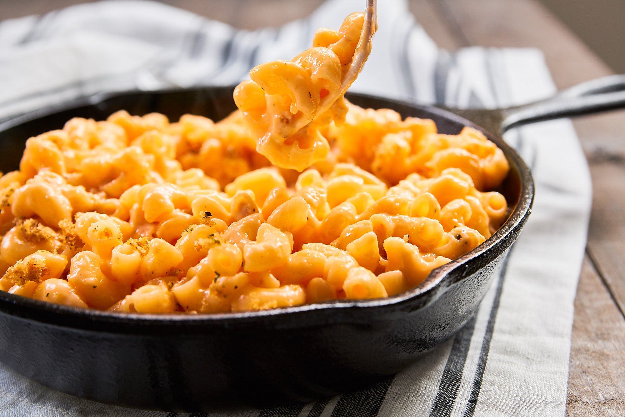 Easy cheesy macaroni and cheese comes together in about 10 minutes.