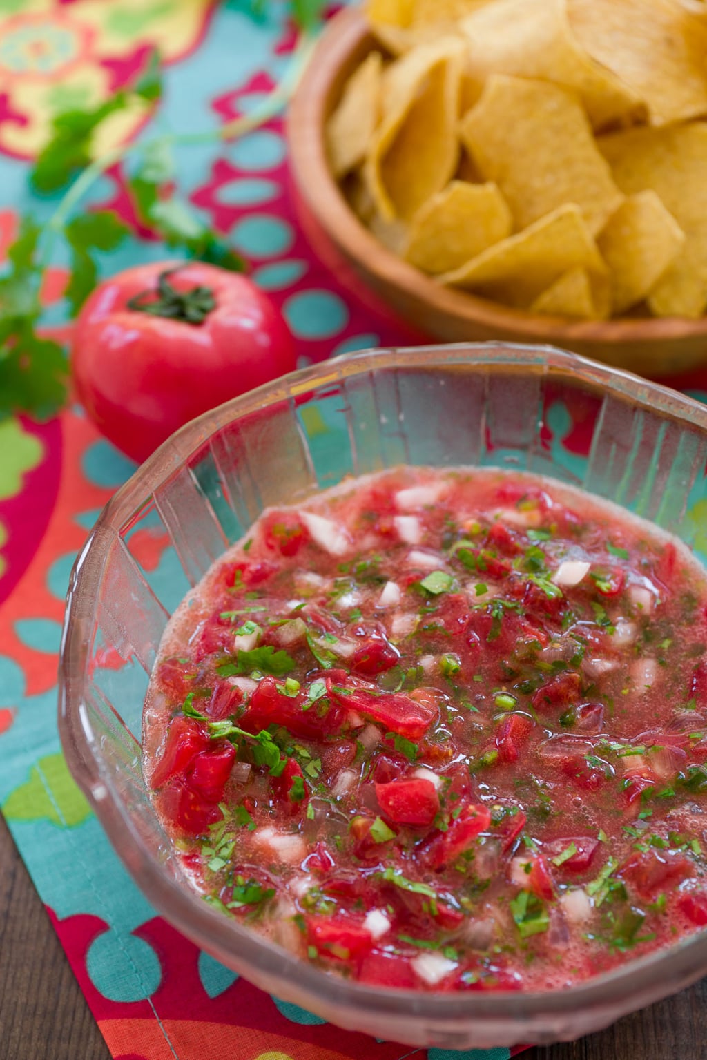 My tricks for making the best Pico de Gallo that doesn't drip all over the place.