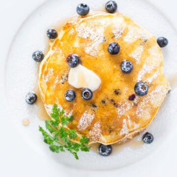 A few simple tricks make these fluffy blueberry pancakes easy to make and delicious.