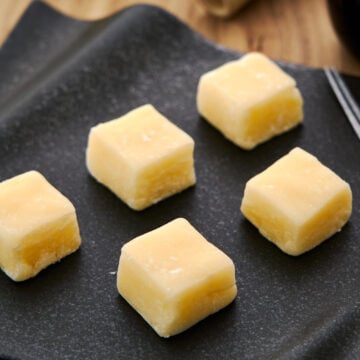 Pillowy butter mochi ricecakes make for a delicious mid-afternoon snack.