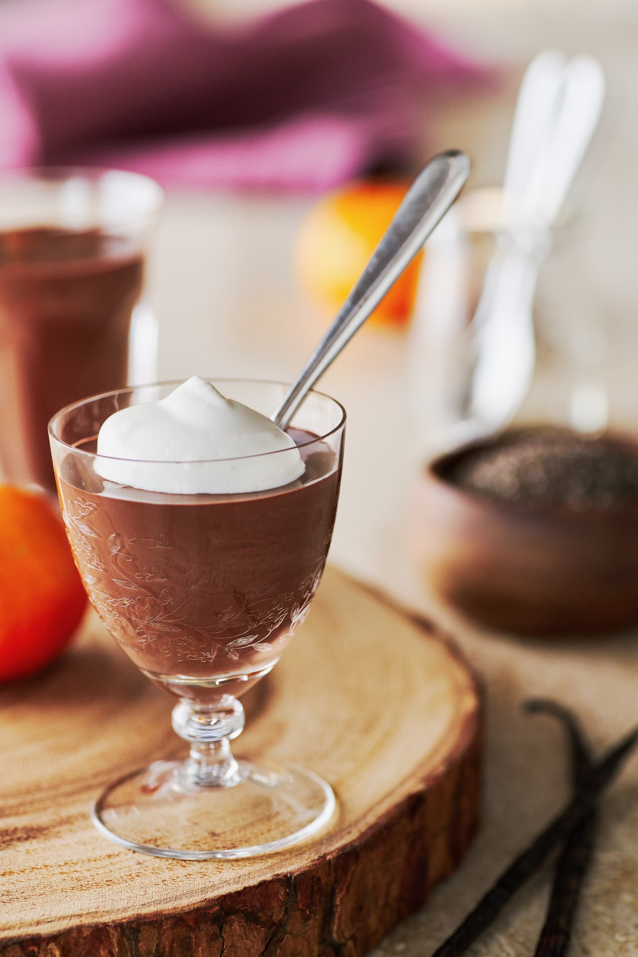 This decadently rich and creamy vegan chocolate pudding comes together from a handful of ingredients in under a minute.