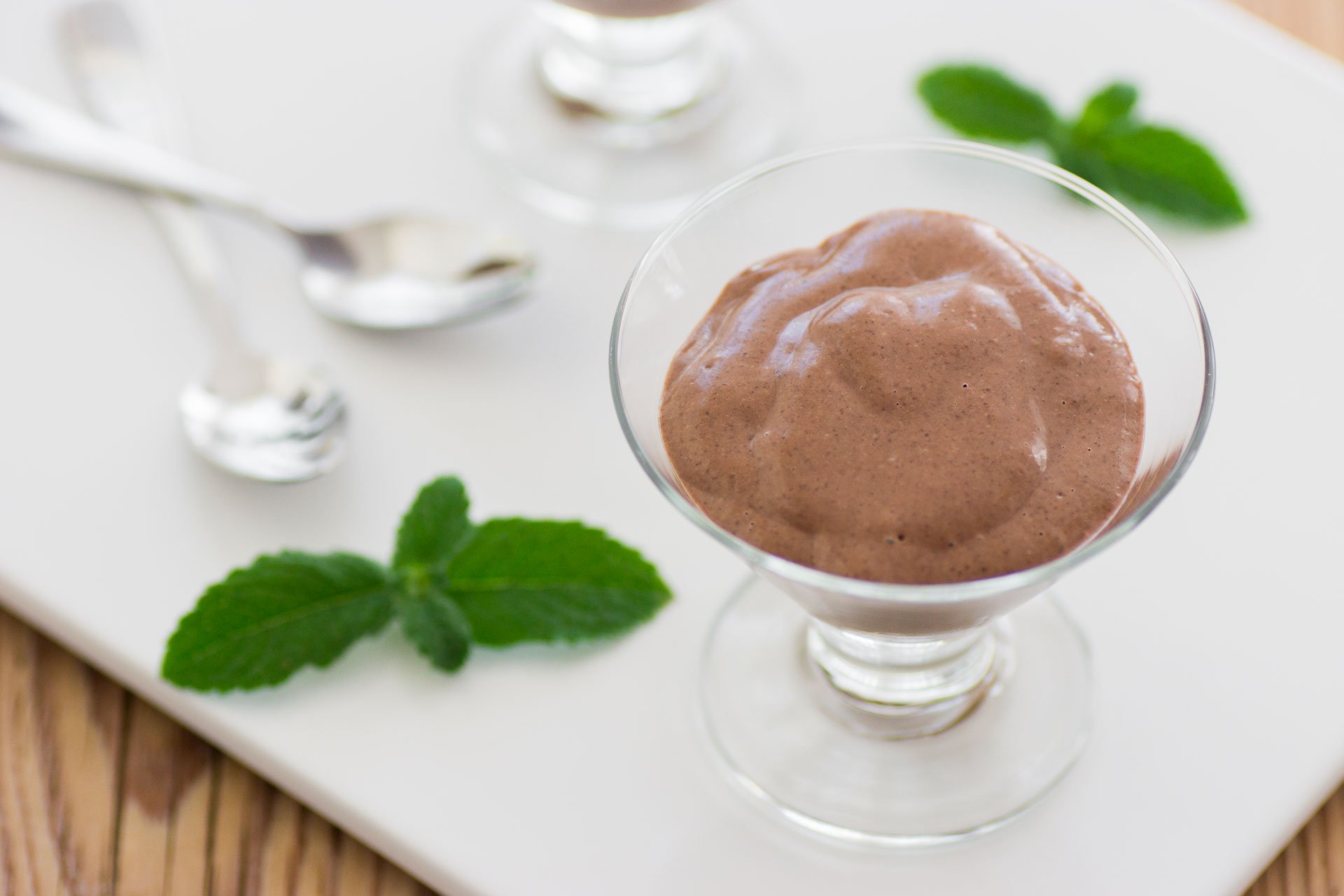 Chocolate Chia Pudding made with "natural" cocoa powder has a lighter color and flavor than one made with Dutch Processed cocoa powder. 