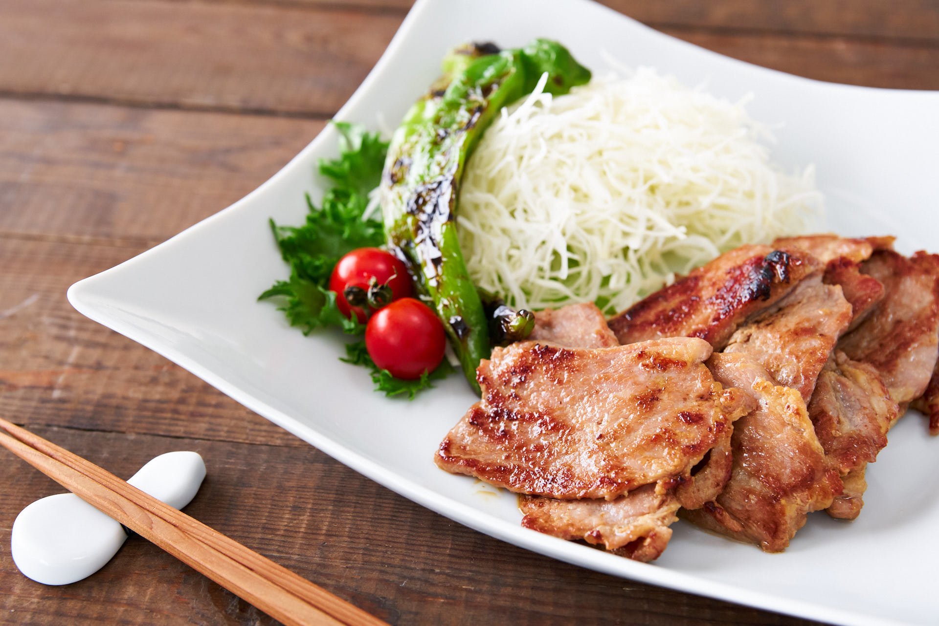 Tender, flavorful and loaded with fragrant ginger, this 4 ingredient Japanese ginger pork is easy and delicious!