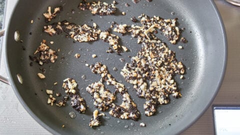 Frying the garlic and black beans brings out their flavor.