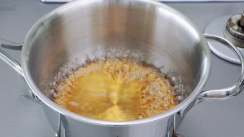 Dashi broth for serving with Japanese hot spring eggs.