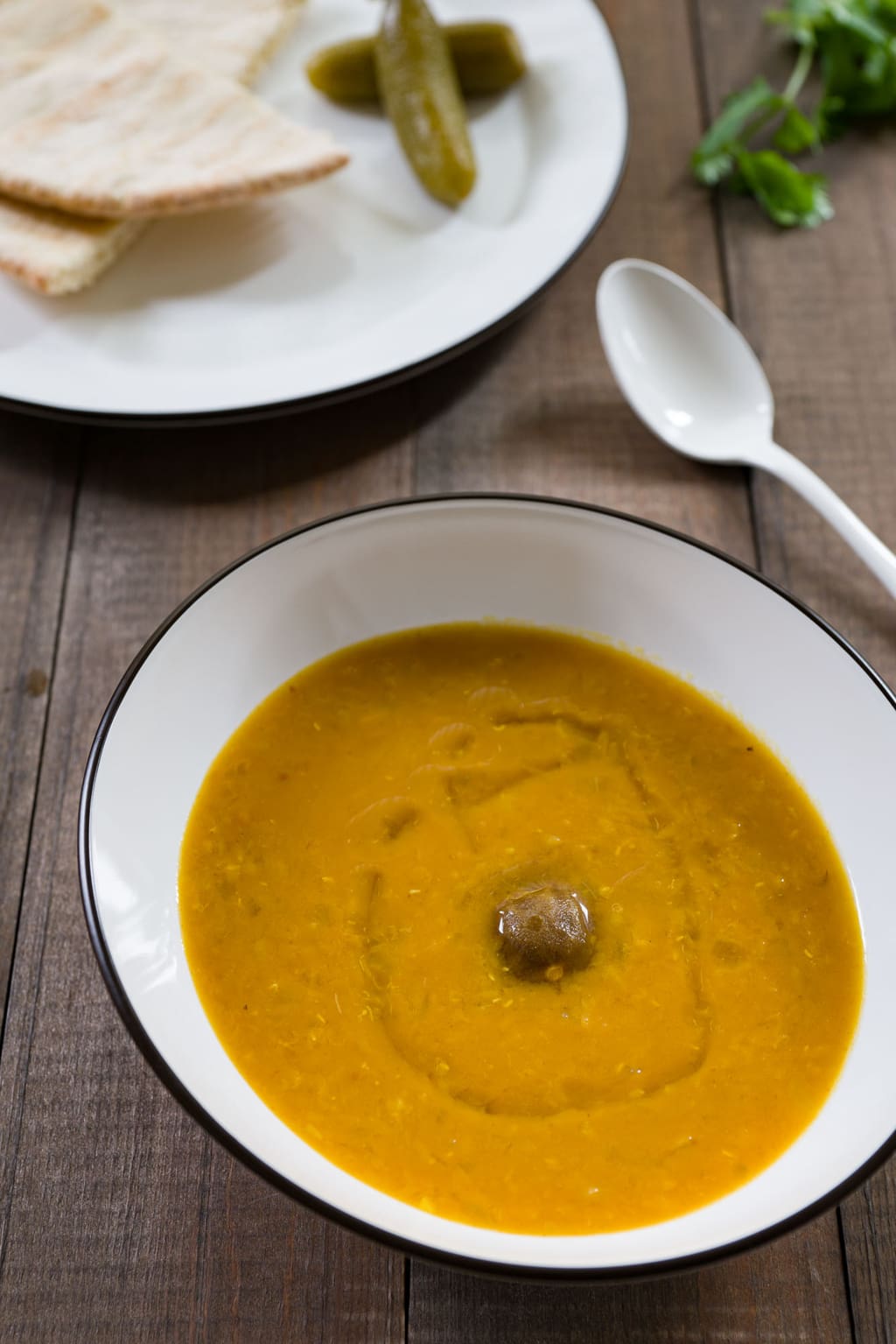 Earthy umami and a light tang from dried limes set this classic Middle Eastern lentil soup apart from others.