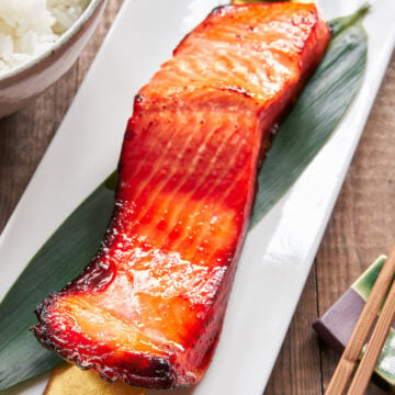 Cured in a sweet and savory miso marinade with just 3 basic ingredients, this easy Miso Salmon recipe is ludicrously good.