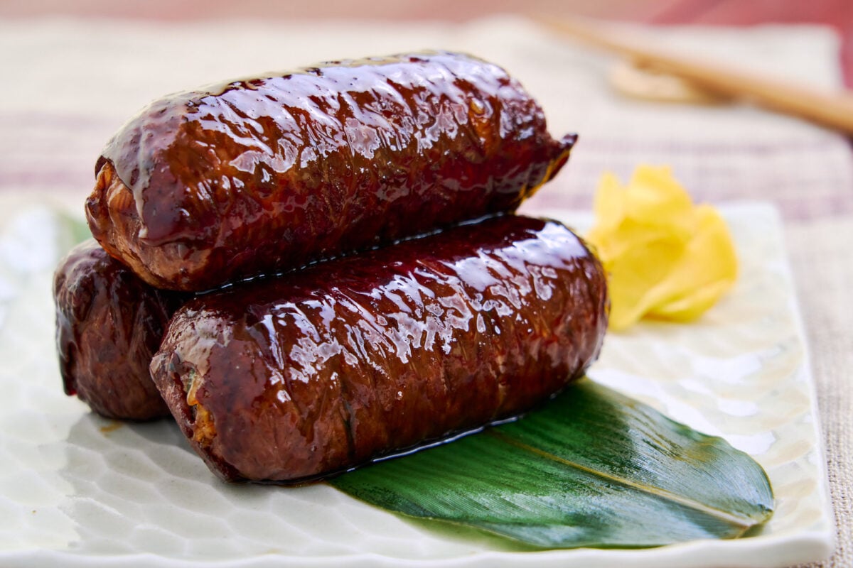 Beef wrapped onigiri or Nikumaki Onigiri is a mouthwatering Japanese rice dish that's flavorful and satisfying.