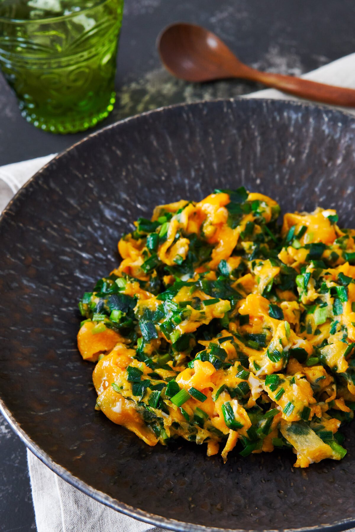 With garlicky Chinese chives scrambled together with big curds of savory egg, Niratama is am an easy and delicious Japanese side dish that's packed with vitamins and protein.