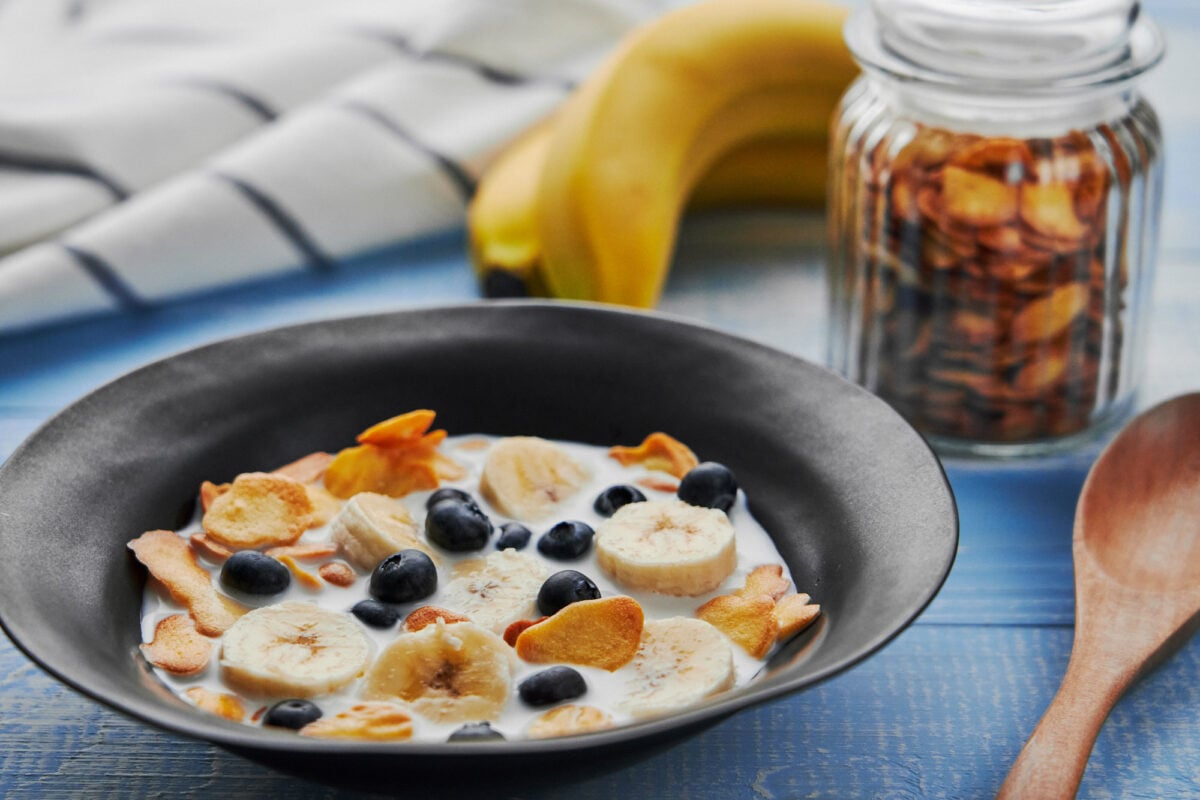 This crisp, buttery Pancake Cereal is a crispy breakfast cereal that tastes like pancakes.