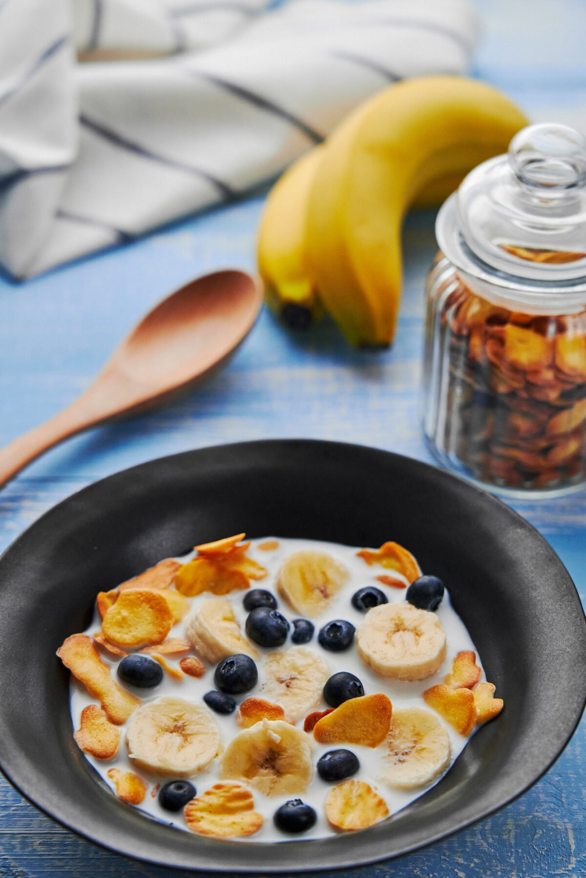 This Pancake Cereal stays crisp in milk like a breakfast cereal should, and yet they taste just like fluffy pancakes doused with butter and maple syrup.