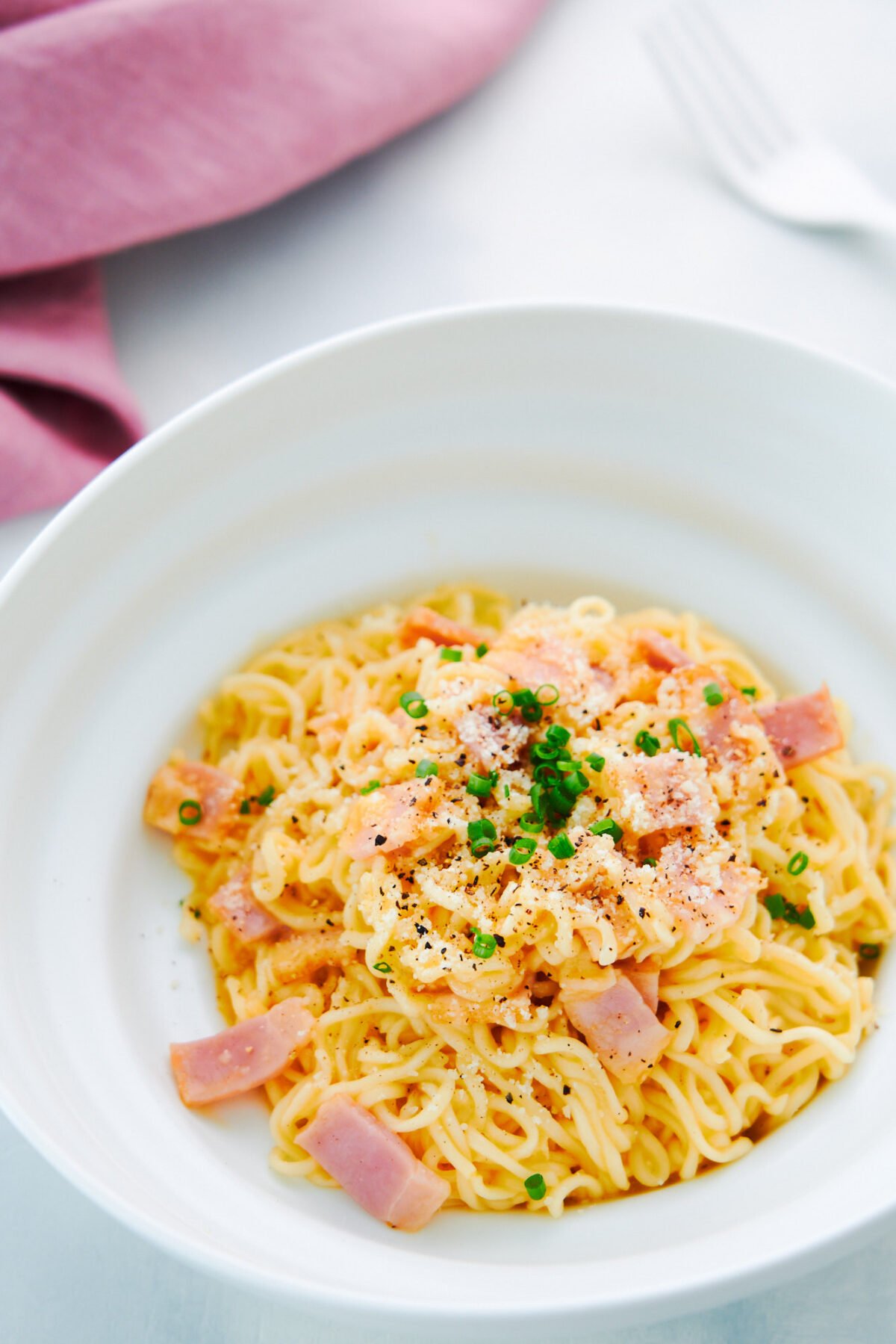 Give your instant noodles an upgrade by turning them into this rich creamy ramen carbonara with this easy hack.