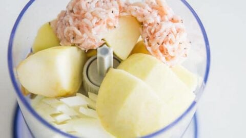 Ingredients for kimchi ready to puree