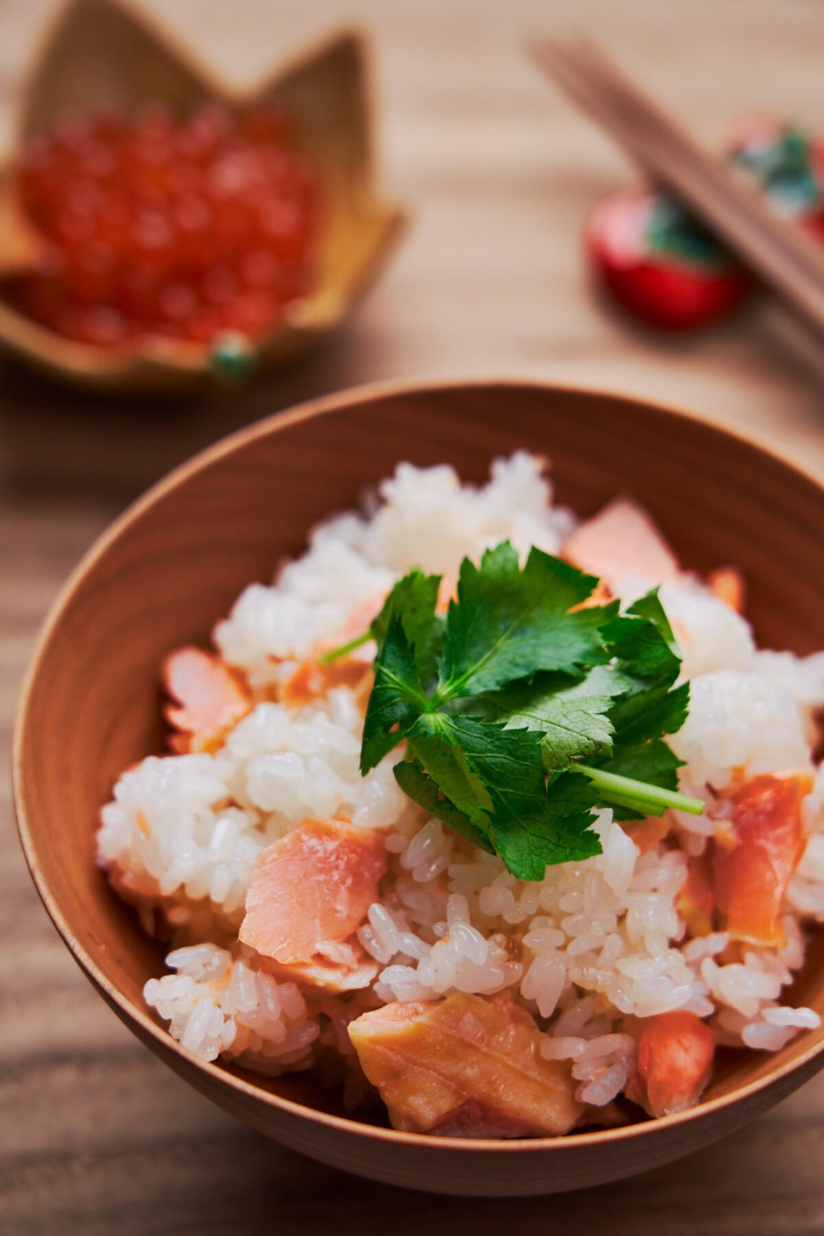 This easy one-pot salted salmon steamed with rice is a fall favorite in Japan.