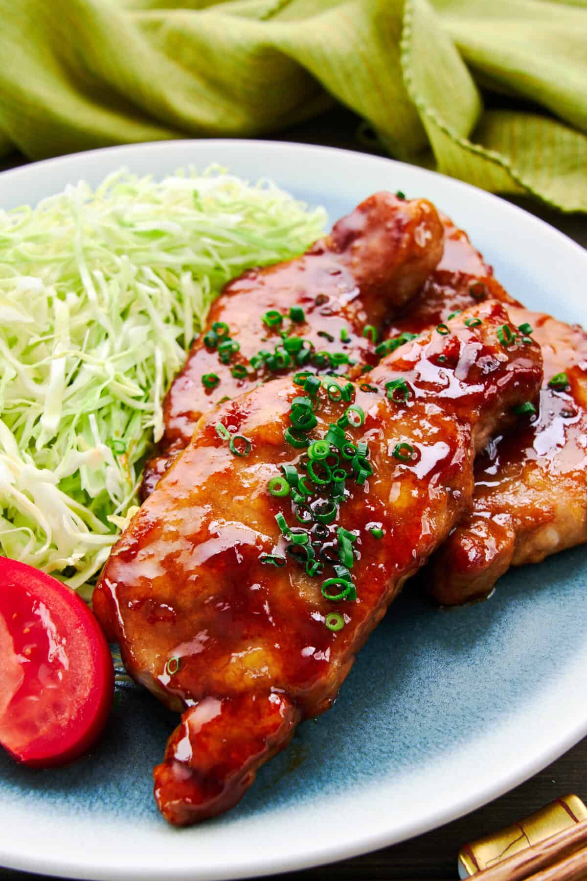 Tender and juicy, these Japanese ginger marinated pork chops are glazed with a mourthwatering savory sauce and come together in just minutes.