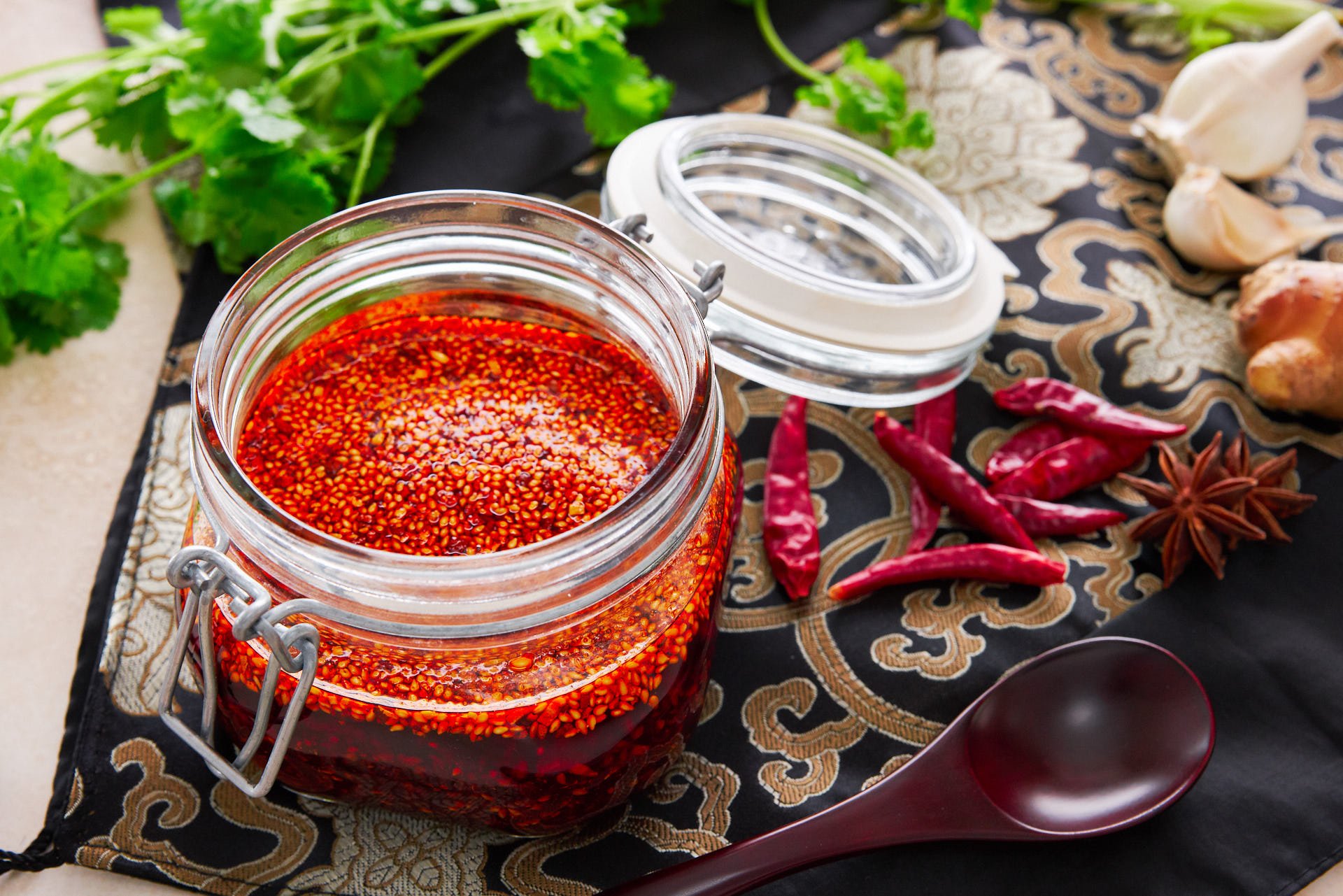 Change up your hot sauce routine with this Sichuan chili oil. Loaded with crisp garlic, sesame seeds and chili flakes it comes together in just minutes from a handful of ingredients.