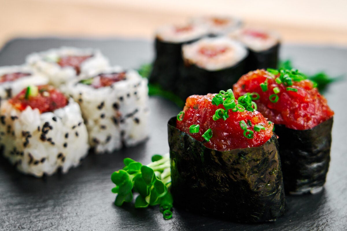 3 different styles of spicy tuna roll sushi, made easy with this step-by-step recipe and video.