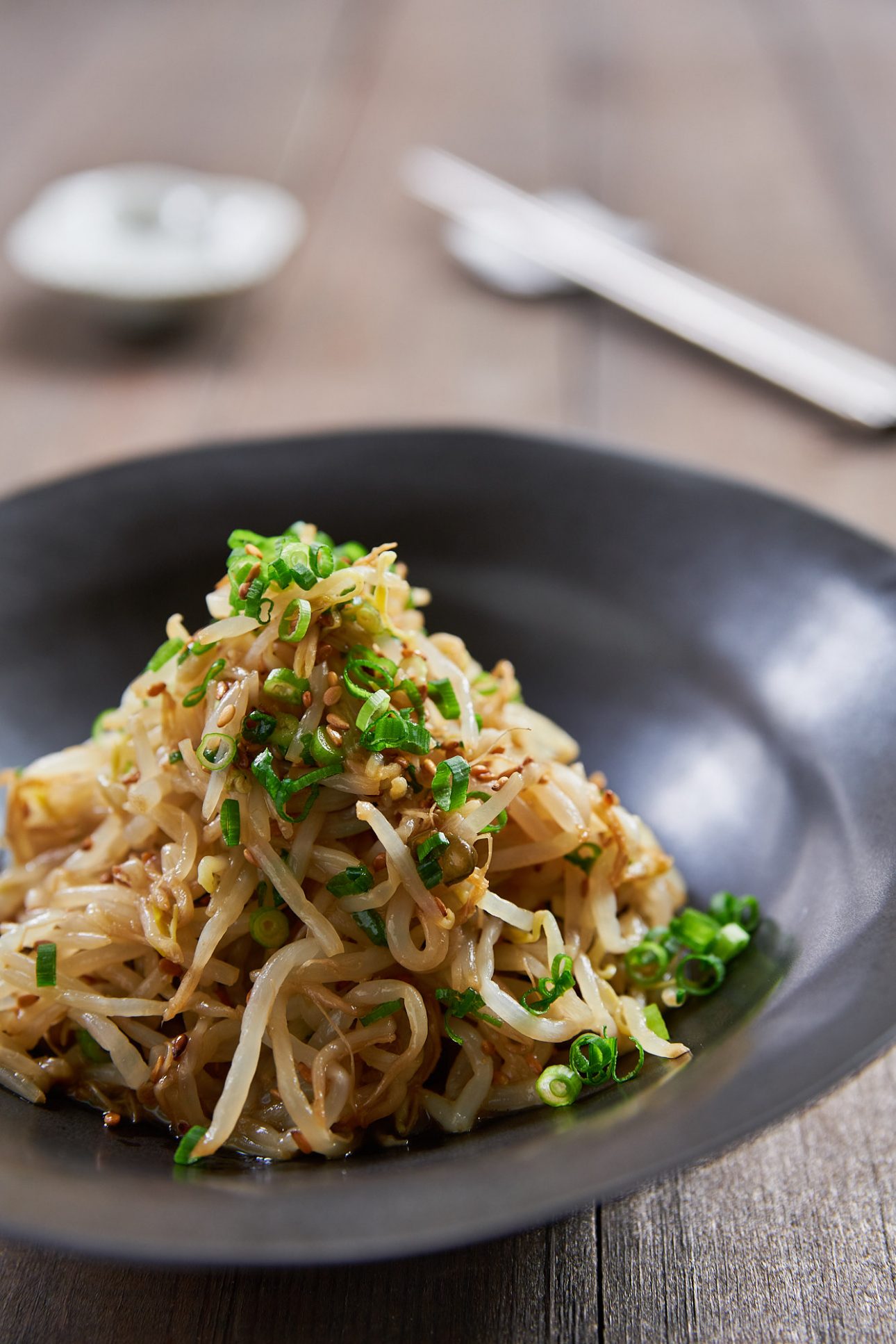 There's an easy trick to make Sukju Namul (Korean Bean Sprout Salad) that's redolent of toasted sesame oil and garlic with a robustly crunchy texture.