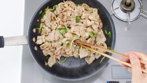 Pork belly topping for Stamina Donburi.