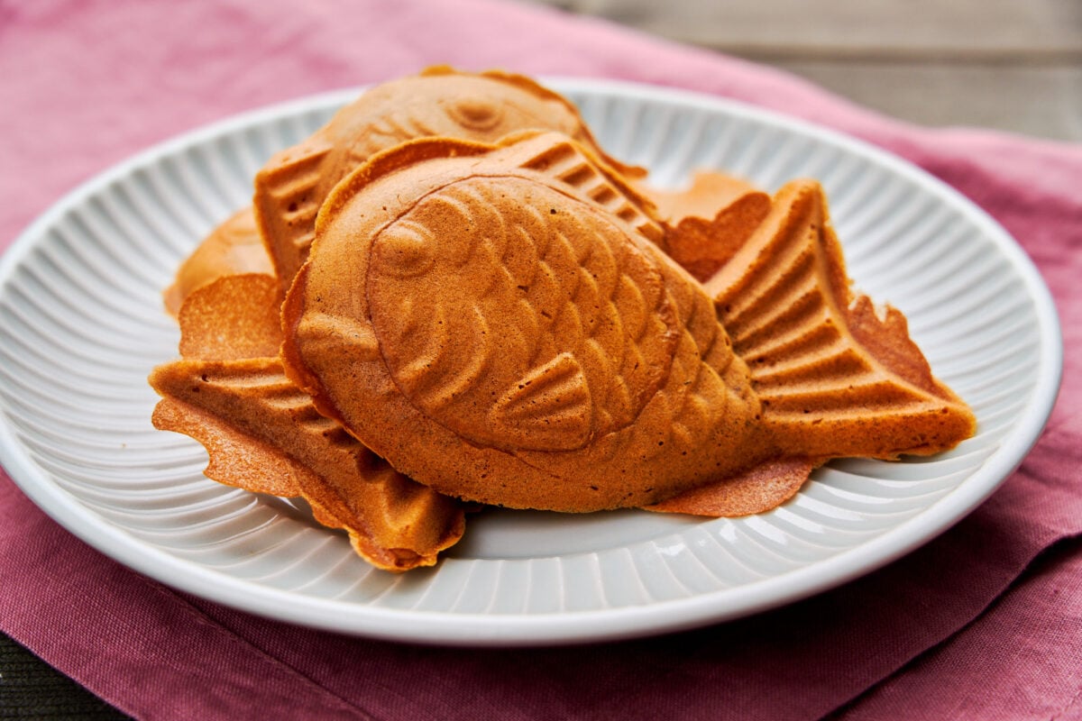 With a crisp buttery crust, these taiyaki are a traditional Japanese snack that can be filled with anything you like.