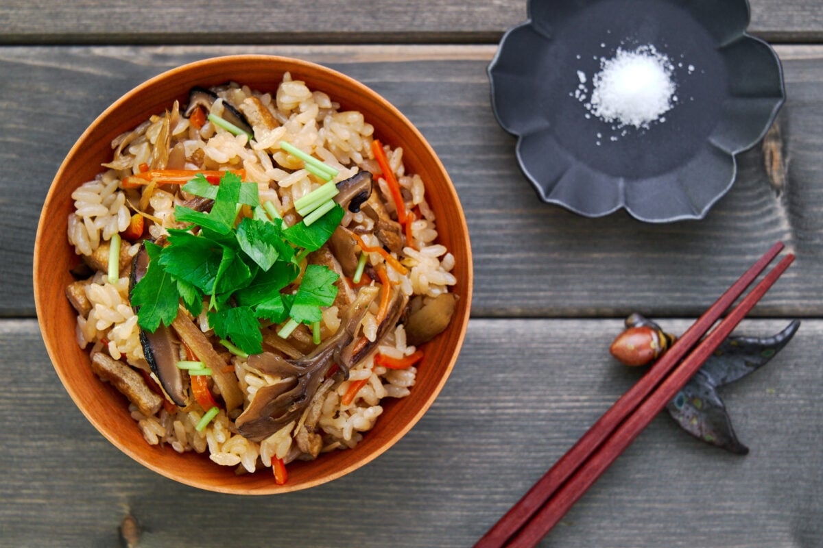 Loaded with mushrooms and root veggies, this Takikomi Gohan is an autumn favorite in Japan that's easy to make regardless of where you live.