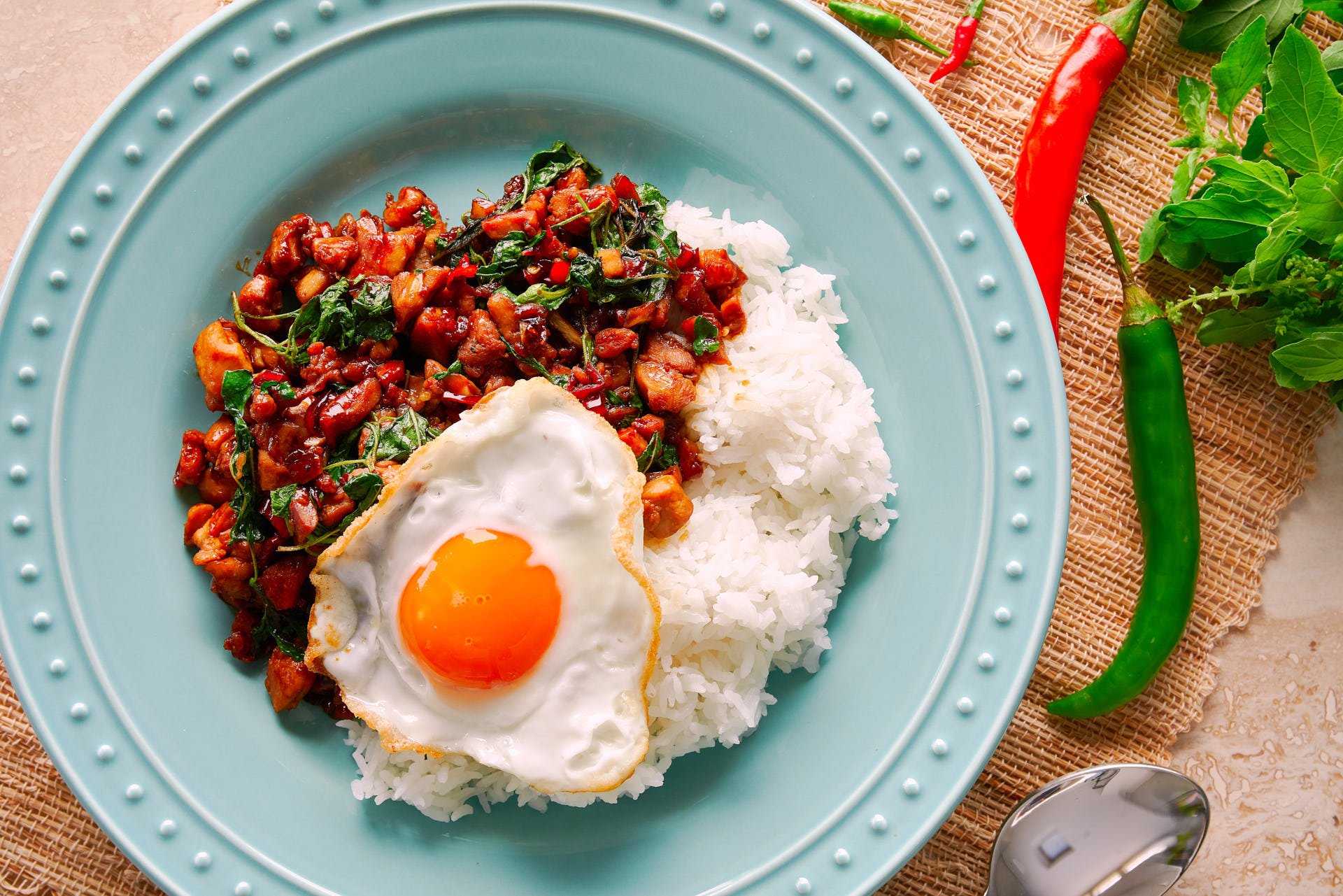 Basil Chicken or Pad Kraprow Gai is one of those easy, rewarding meals that come together in minutes, and yet it's brimming with flavor.