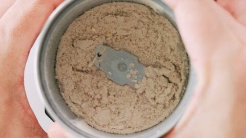 Umami powder in a spice grinder.