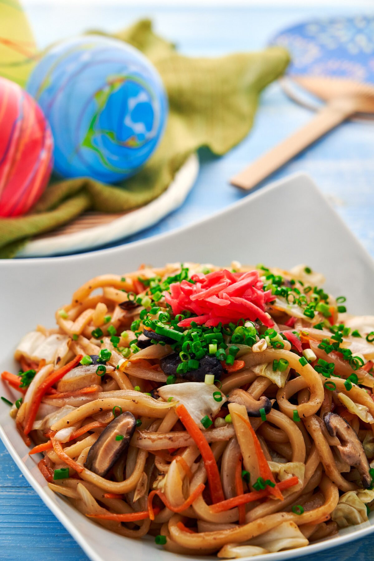 With thick, springy noodles and loads of veggies, Yaki Udon is an easy noodle stir-fry that's a street-food favorite in Japan.